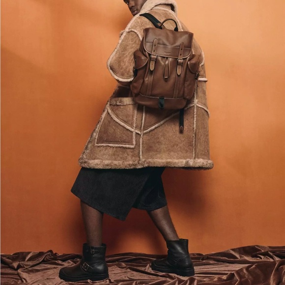 NWT Coach Hitch Backpack in Dark Saddle - Picture 8 of 8